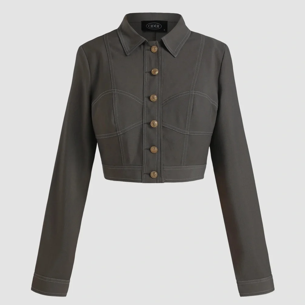 CIDER Cropped Jacket - Picture 1 of 8